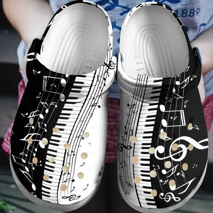 Piano And Music Crocs Classic Clogs Shoes