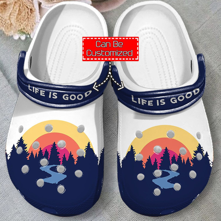 Camping Crocs - Life Is Good Clog Shoes For Men And Women