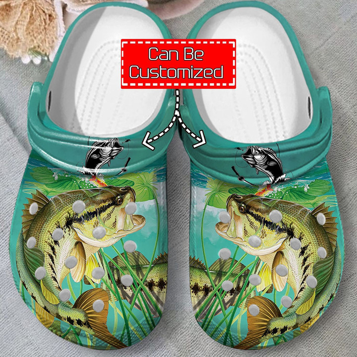 Fishing Crocs - Largemouth Bass Clog Shoes For Men And Women
