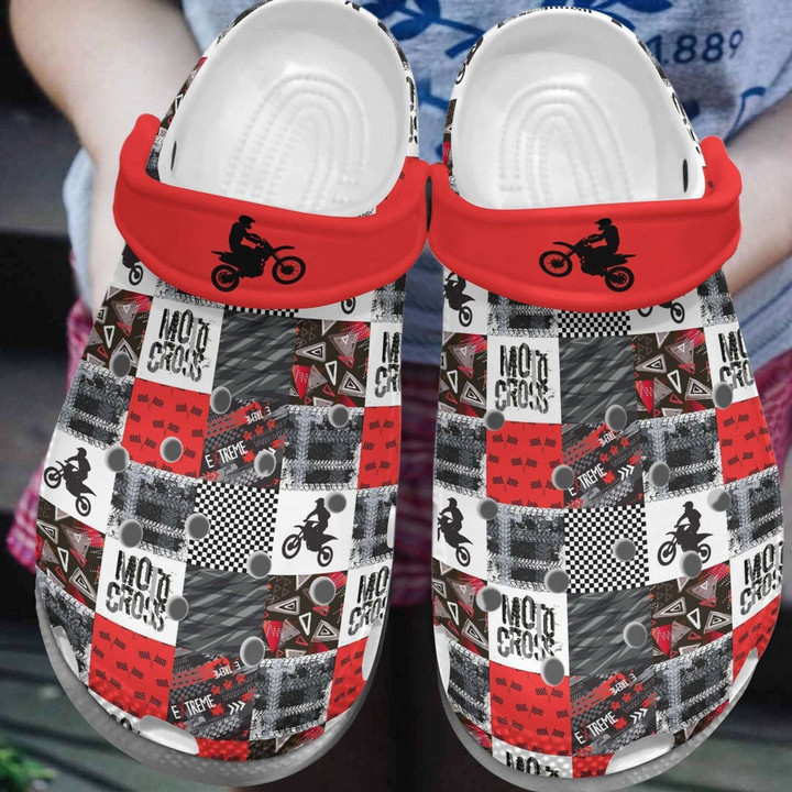 For Motocross Lover Rubber Crocs Clog Shoes Comfy Footwear
