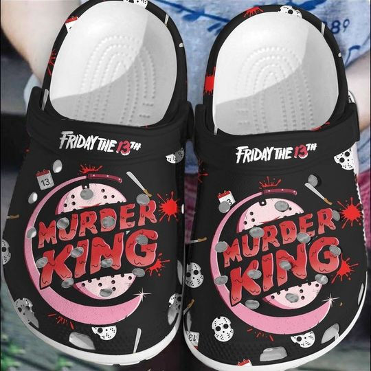 Friday The 13Th Murder King Crocband For Men And Women Rubber Crocs Clog Shoes Comfy Footwear