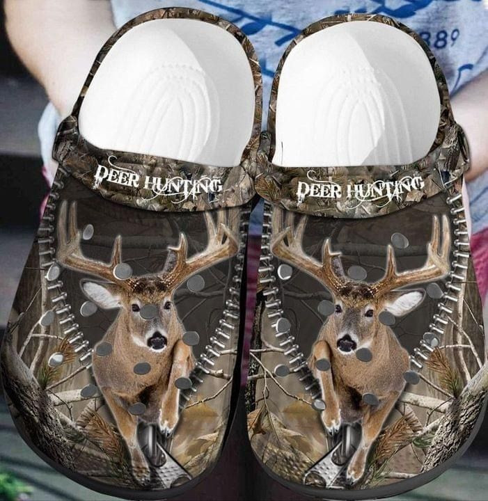 Deer Hunting Gift For Lover Rubber Crocs Clog Shoes Comfy Footwear