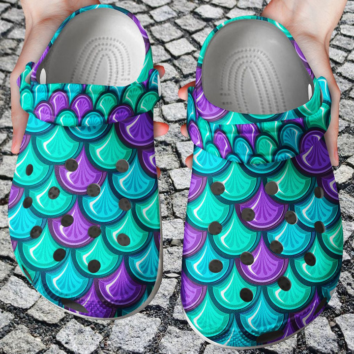 Mermaid Crocs - Mermaid Fins Colorful Crocs For Men And Women