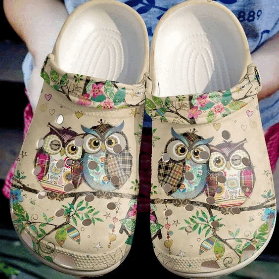 Owls Gift For Fan Classic Water Rubber Crocs Clog Shoes Comfy Footwear