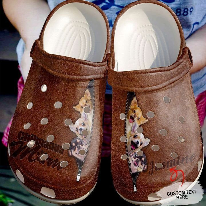 Chihuahua Personalized Animal Rubber Crocs Clog Shoes Comfy Footwear