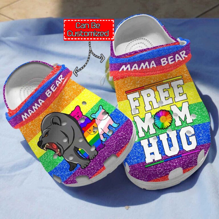 Free Mom Hug Crocs Clog Shoes Custom LGBT Crocs