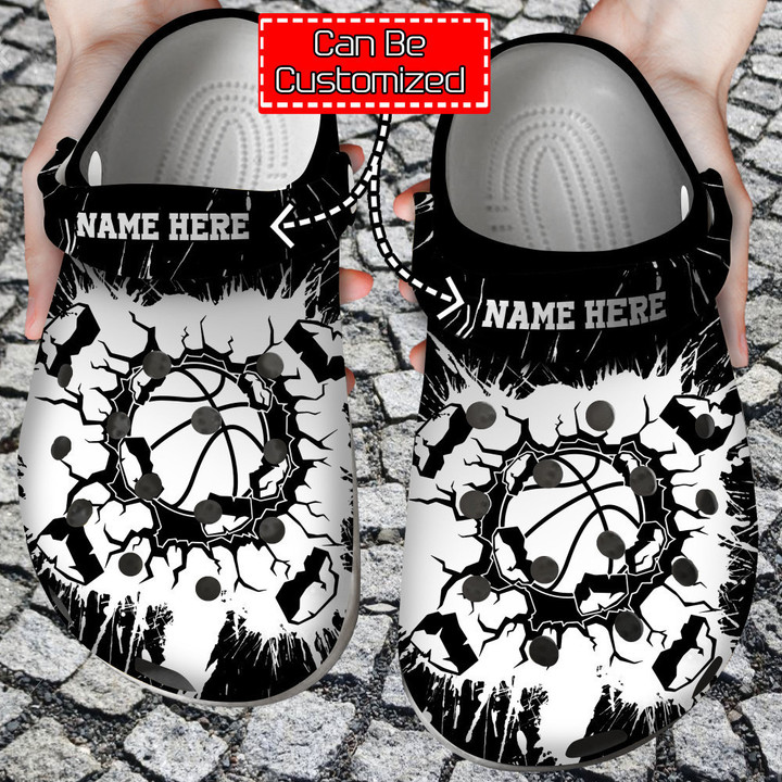 Personalized Smashing Basketball Crocs Clog Shoes For Men And Women