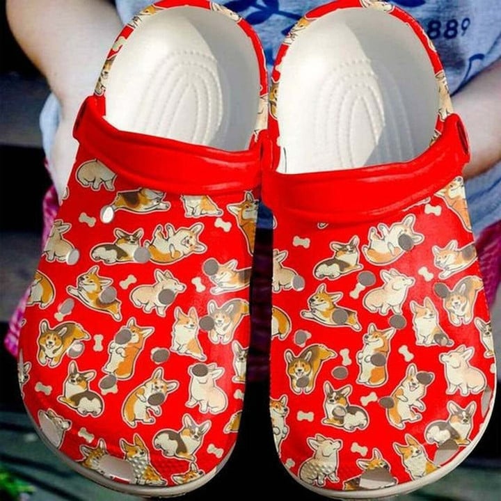 Pembroke Welsh Corgi 102 Gift For Lover Rubber Crocs Clog Shoes Comfy Footwear