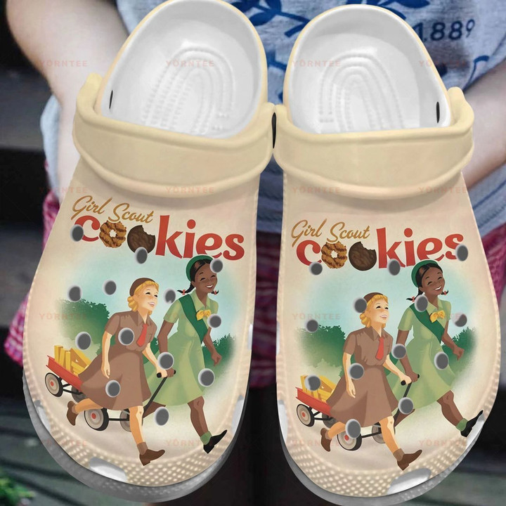 Girl Scout Cookies 5 Gift For Lover Rubber Crocs Clog Shoes Comfy Footwear