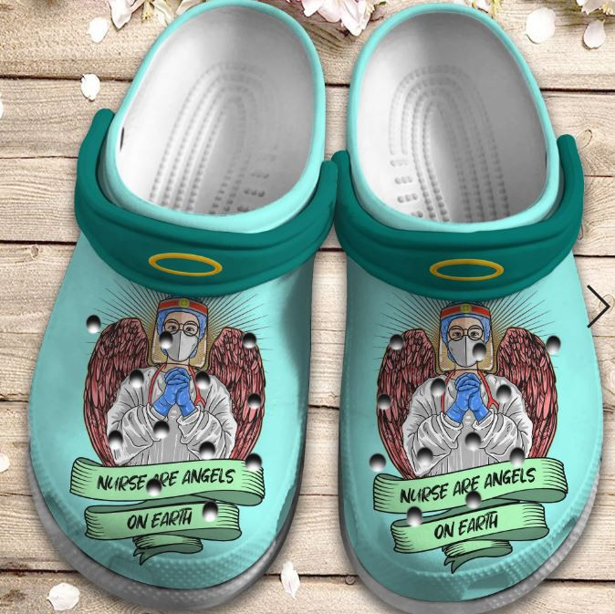 Nurse Are Angels On Earth Shoes - Nurse Wing Custom Shoes Birthday Gift For Men Women Boy Girl