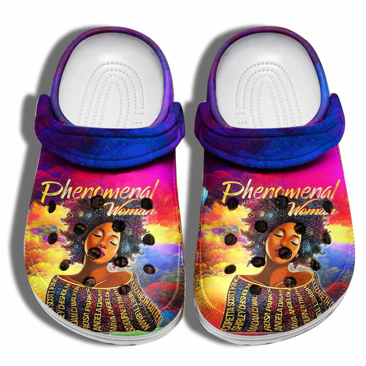 Phenomenal Black Woman Custom Shoes - Beautiful Black Girl Beach Shoes Gifts For Mothers Day