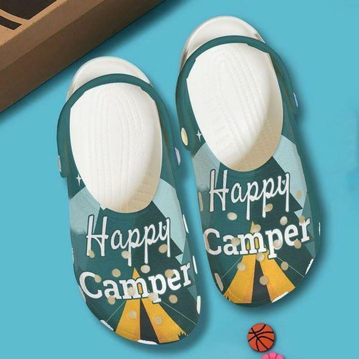 Happy Campers Personalized 7 Gift For Lover Rubber Crocs Clog Shoes Comfy Footwear