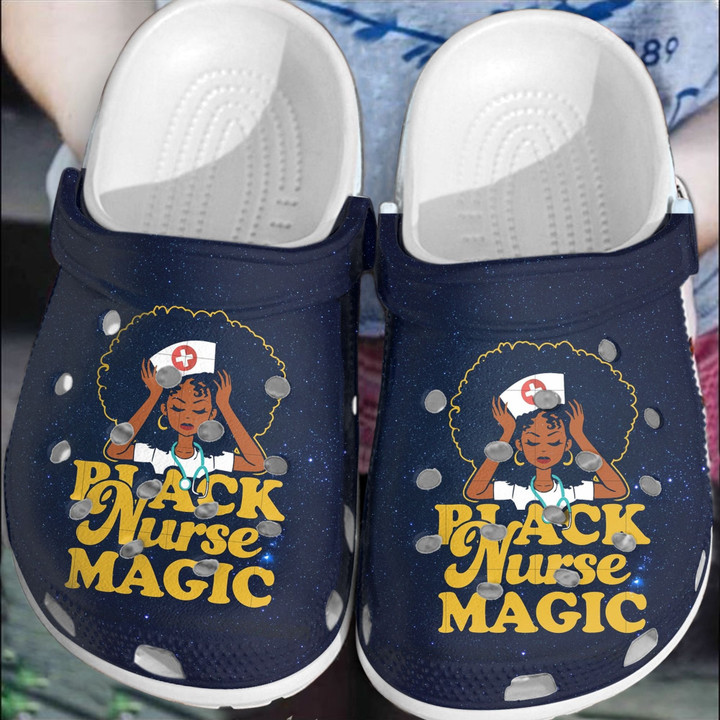 Black Nurse Magic Custom Shoes - Little Nurse Outdoor Shoe Birthday Gift For Women Girl