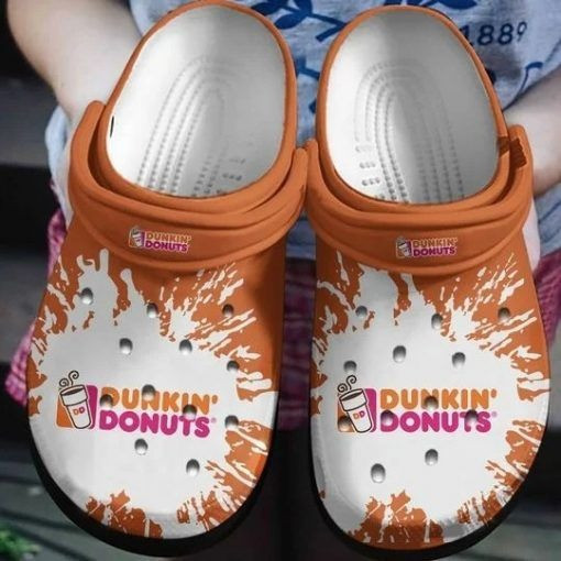 Dunkin Donuts Coffee Drink Gift Rubber Crocs Clog Shoes Comfy Footwear