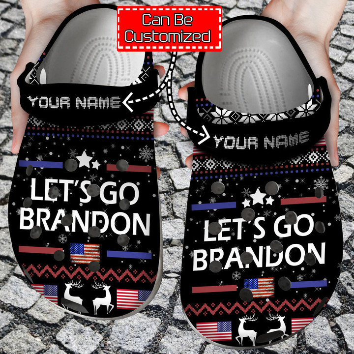 Personalized Lets Go Brandon Crocs Clog Shoes For Men And Women