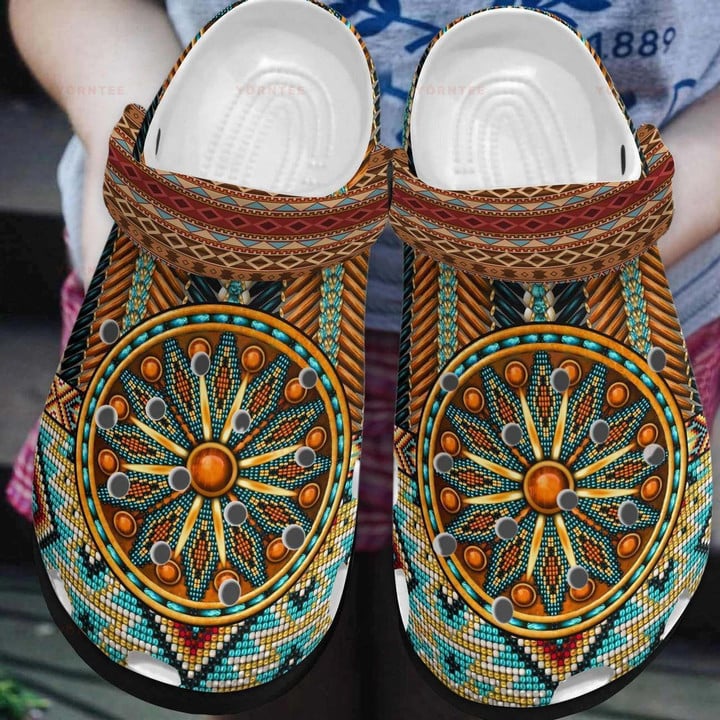Crocs Native American Gift For Lover Rubber Crocs Clog Shoes Comfy Footwear
