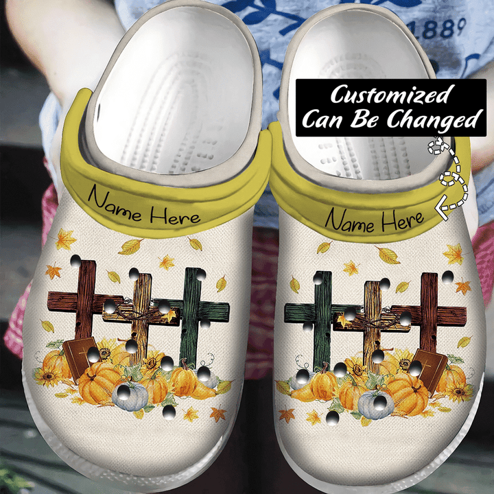 Personalized Fall Crocs - Fall For Jesus He Never Leaves For Men And Women
