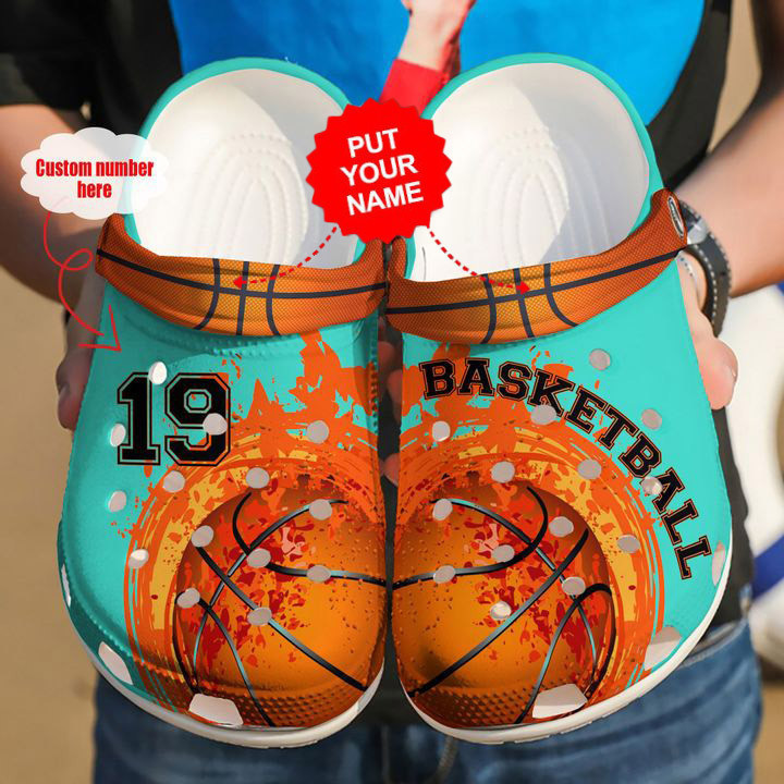 Basketball Crocs - Basketball Personalized Life Clog Shoes For Men And Women