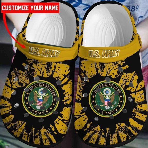 Nice Us Army Crocs - Veterans Clogs Shoes For Men And Women