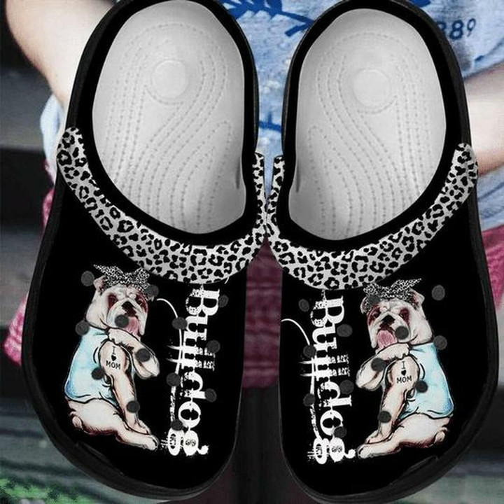Mamas Boy Bulldog Personalized Camo Gift For Lover Rubber Crocs Clog Shoes Comfy Footwear