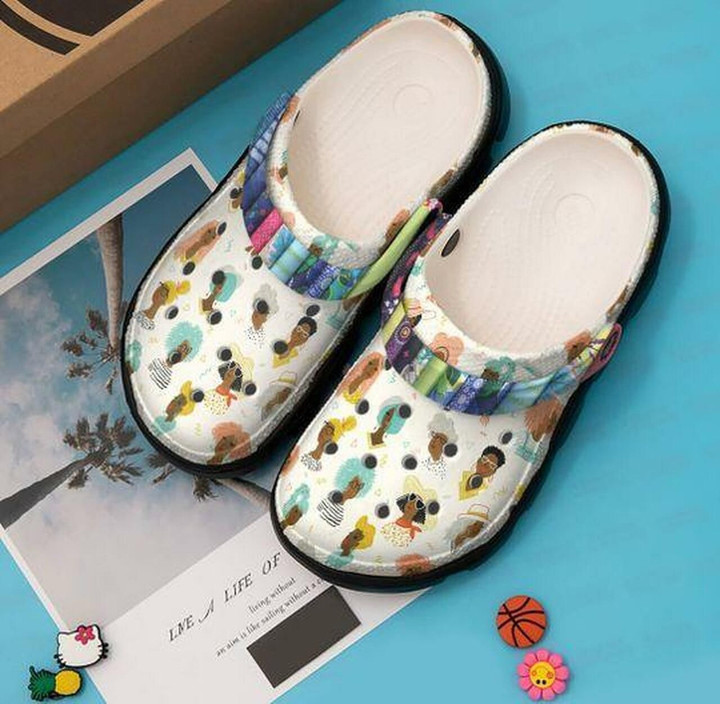 Black Women Icon Personalized 202 Gift For Lover Rubber Crocs Clog Shoes Comfy Footwear
