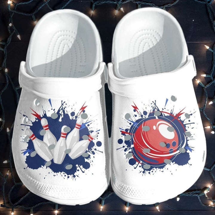 Love Bowling Printed Gift For Lover Rubber Crocs Clog Shoes Comfy Footwear