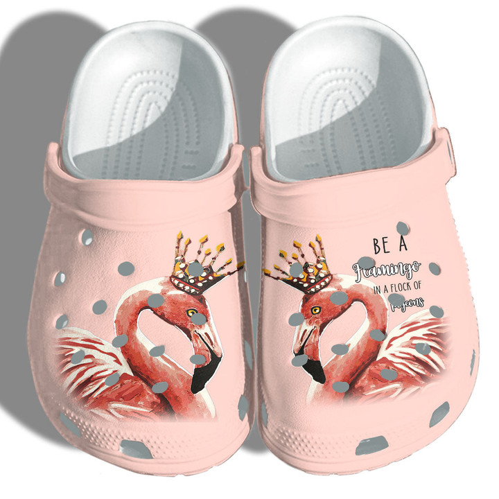 Flamingo Queen Custom Shoes Mothers Day Gifts Daughter - Be A Flamingo In A Flock Of Pigeons Beach Shoes Gift For Women