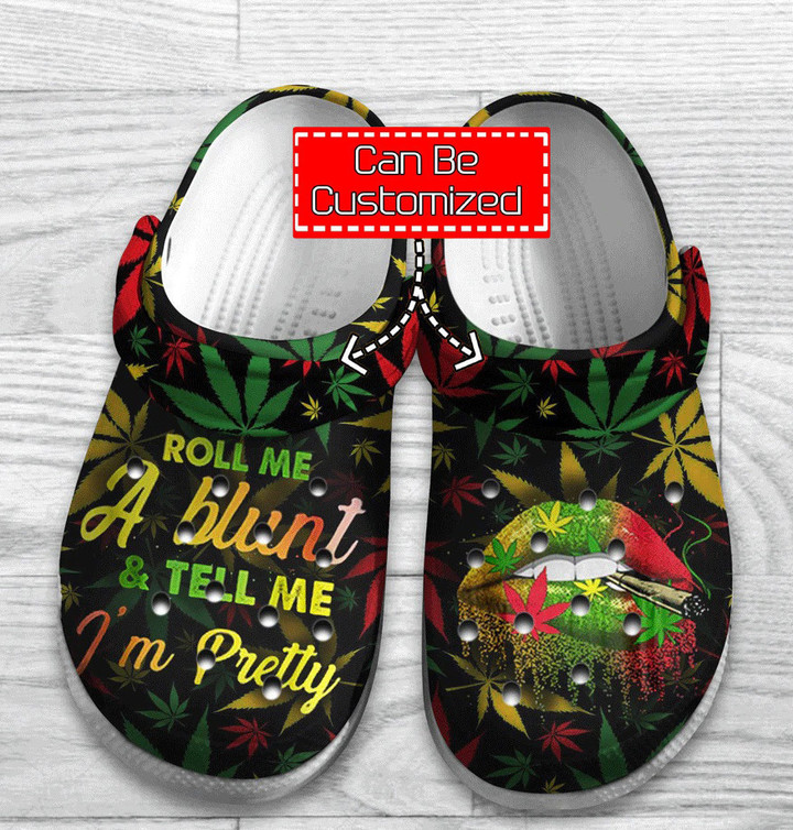 Roll Me A Blunt Crocs - Cannabis Marijuana Weed Clog Shoes For Men And Women