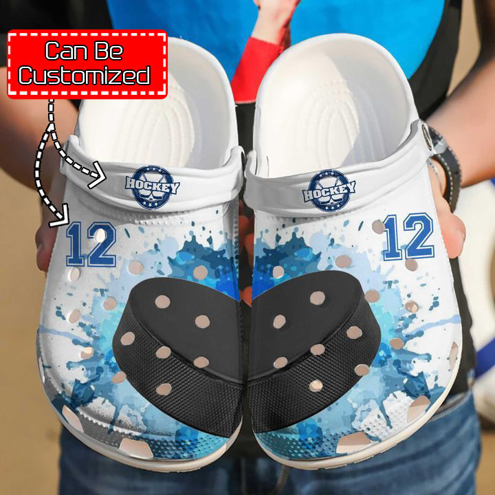 Sport Crocs - Hockey Personalized Player Crocs Clog Shoes For Men And Women