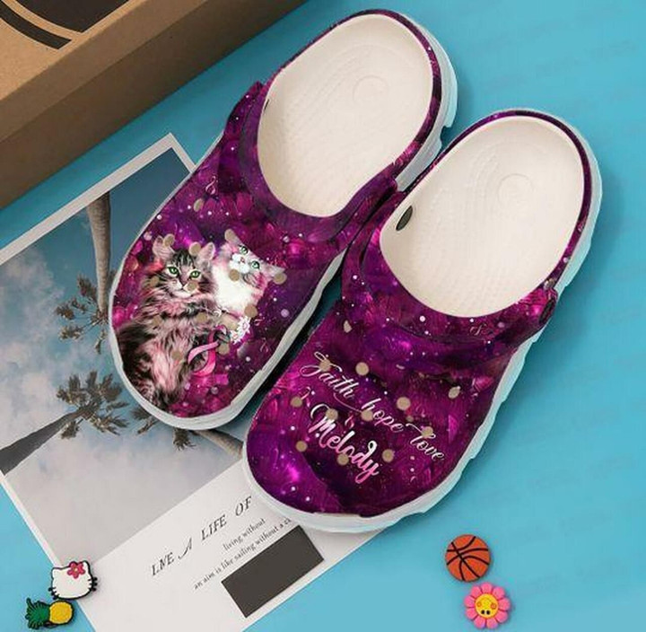 Couple Love Cat Personalized 10 Gift For Lover Rubber Crocs Clog Shoes Comfy Footwear