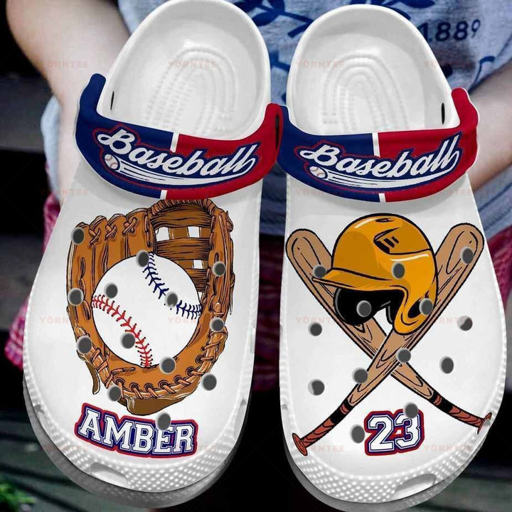 Personalized Player Baseball Equipt Gift For Lover Rubber Crocs Clog Shoes Comfy Footwear