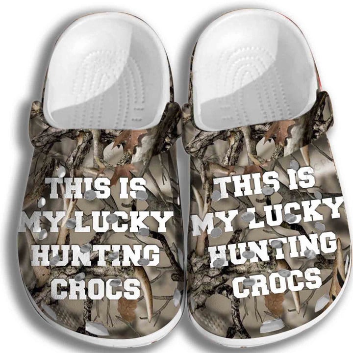 Lucky Hunting Croc Shoes Men Women - Hunting Shoes Crocbland Clog Gifts For Father Day Grandpa