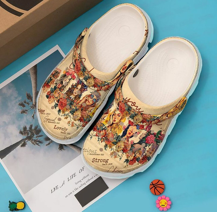 Girl Flower Hippie Life 102 Gift For Lover Rubber Crocs Clog Shoes Comfy Footwear
