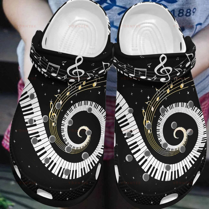 I Love Music 4 Gift For Lover Rubber Crocs Clog Shoes Comfy Footwear