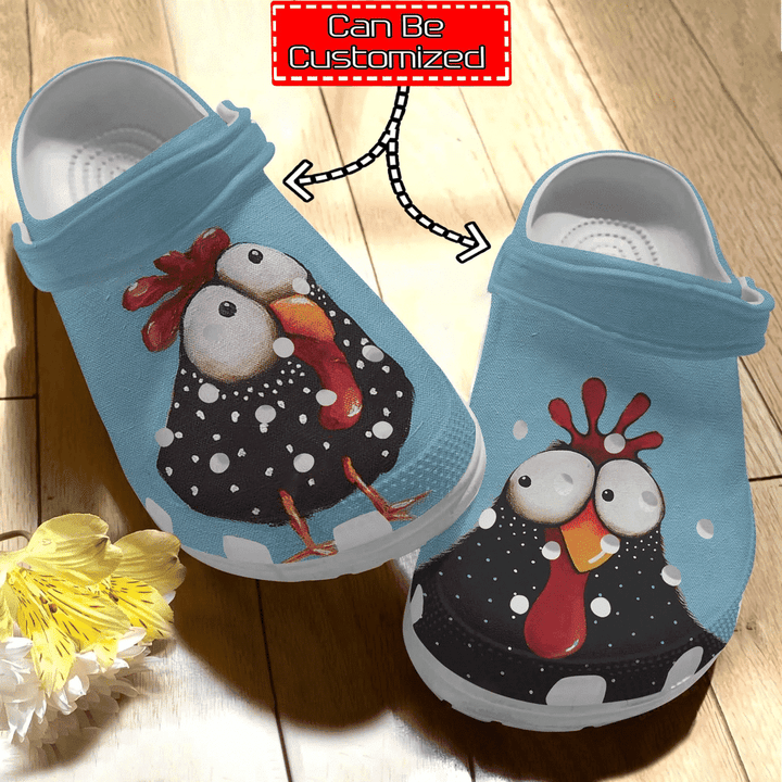 Chicken Print Crocs - Personalized Beautiful Chicken Pattern Clog Shoes For Men And Women