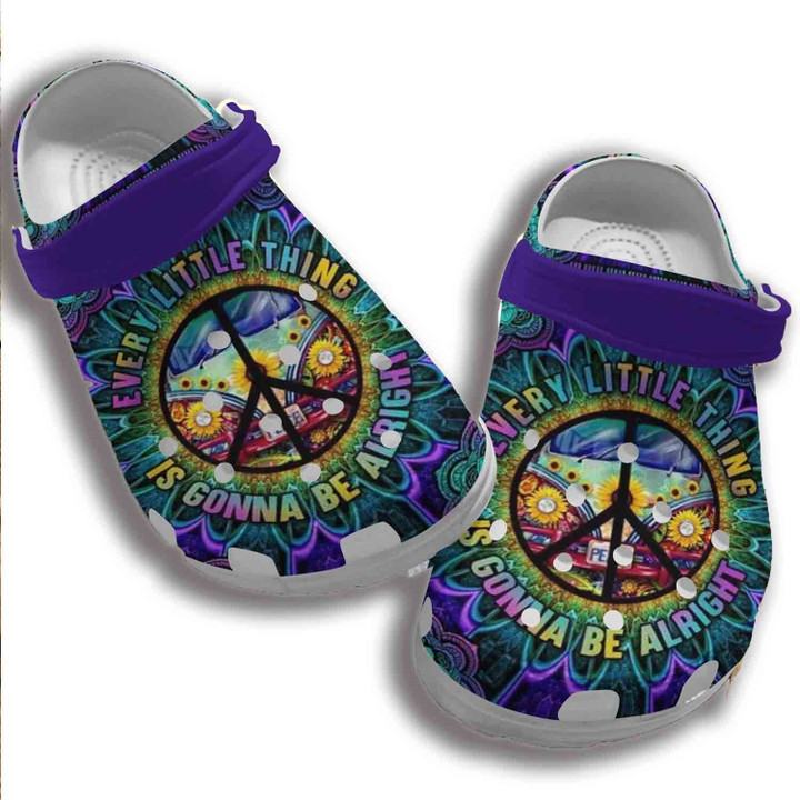 Hippie Bus Collection Shoes - Be Alright Shoes Gifts For Son Daughter