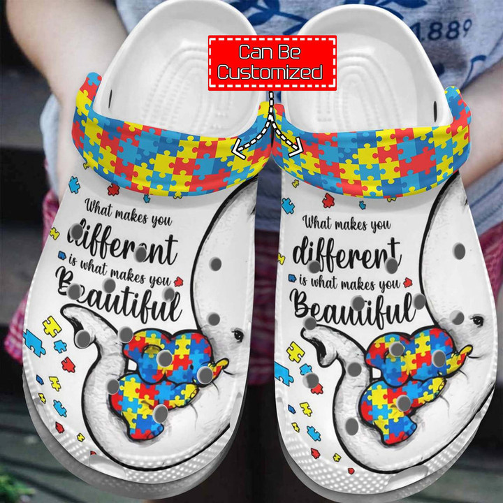 Autism Crocs - Autism What Makes You Different Clog Shoes For Men And Women