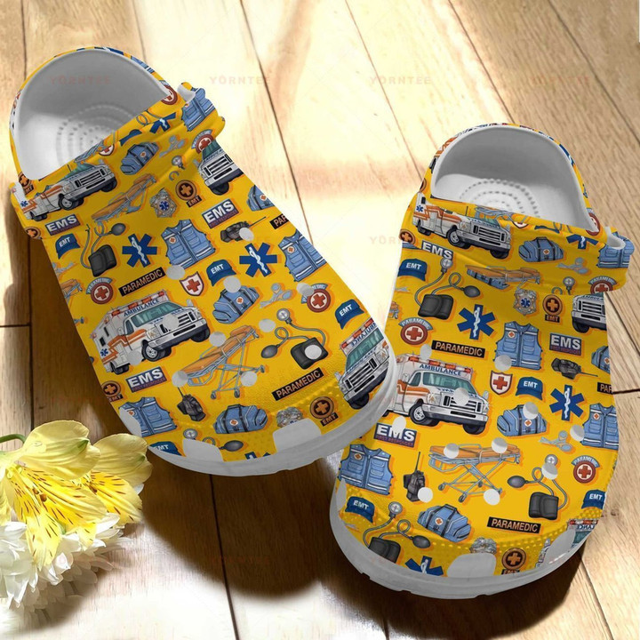 Emergency Medical Servicesems Gift For Lover Rubber Crocs Clog Shoes Comfy Footwear
