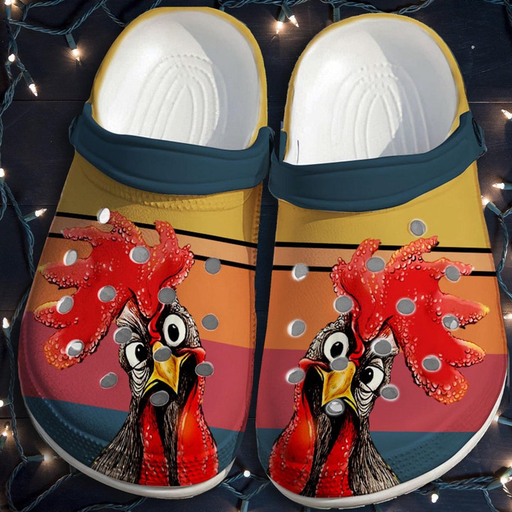 Chicken Funny Shoes Fathers Day Gifts Husband - Stop Staring At My Cock Chicken Crocbland Clog Gift For Man