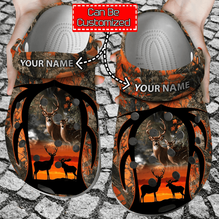 Personalized Deer Hunting Camouflage Crocs Crocs Clog Shoes