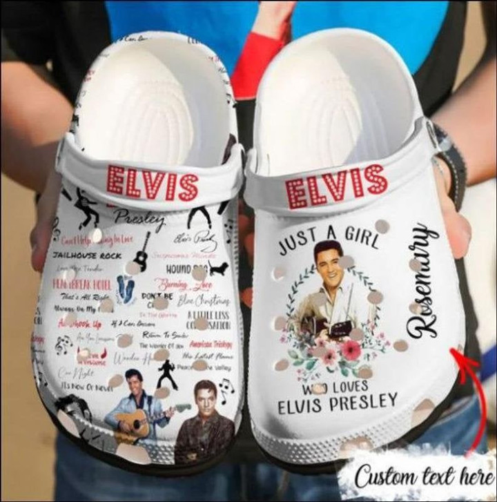 Elvis Rubber Crocs Clog Shoes Comfy Footwear