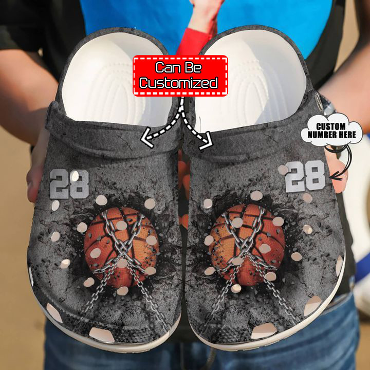 Sport Crocs - Basketball Personalized Chain Crocs Clog Shoes For Men And Women