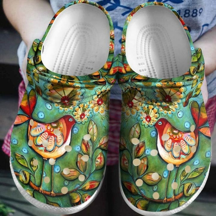 Bird Beautiful Tree 102 Gift For Lover Rubber Crocs Clog Shoes Comfy Footwear