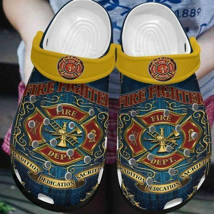Firefighter Personalized 10 Gift For Lover Rubber Crocs Clog Shoes Comfy Footwear