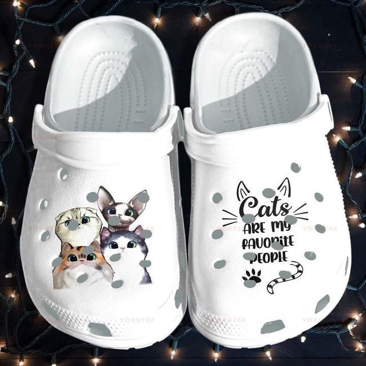 Cutie Cats Shoes Crocs For Who Love Animal - Favorite With Cats Gift For Lover Rubber Crocs Clog Shoes Comfy Footwear