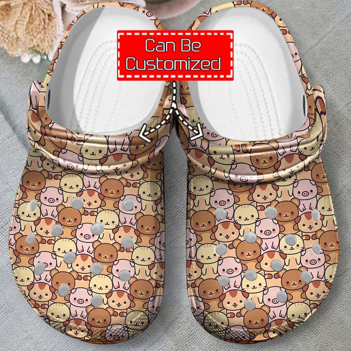 Pig Crocs - Cute Pig Patterns Clog Shoes For Men And Women