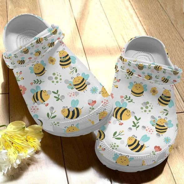 Bee Best Friend Rubber Crocs Clog Shoes Comfy Footwear