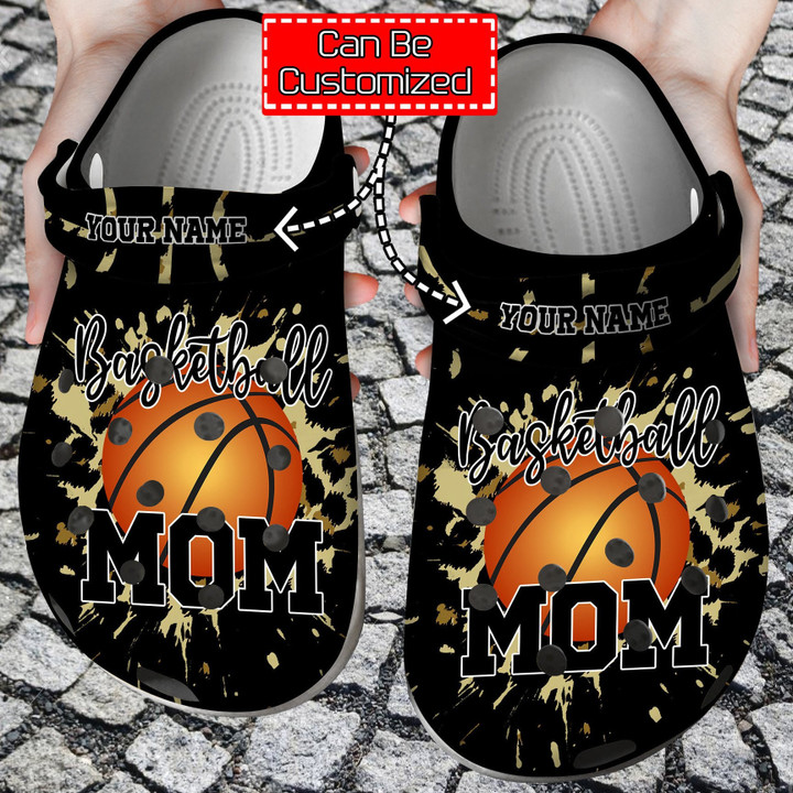 Basketball Mom On Cheetah Crocs Clog Shoes Custom Crocs