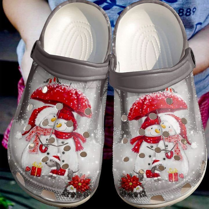 Christmas Merry Rubber Crocs Clog Shoes Comfy Footwear