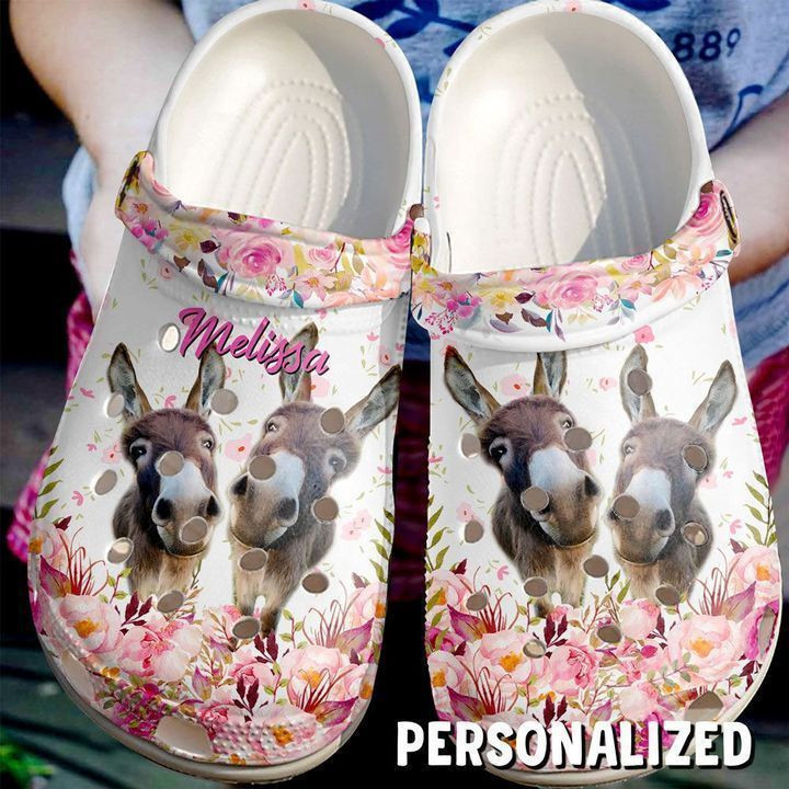 Farmer Personalized Cute Donkeys Crocs Classic Clogs Shoes